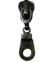 Suwak 3051/Rozmiar 10/kolor antyk/DO ZAMKA METALOWEGO