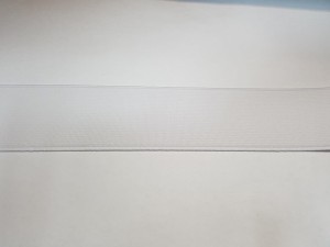 Taśma obuwnicza/elastyczna/gumowa/40mm Biała 