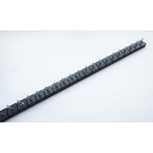 Fleki z bolcem 10 par (2,5 mm) WINTER STRIP WITH DOWELS 10 BLACK 2,5 mm
