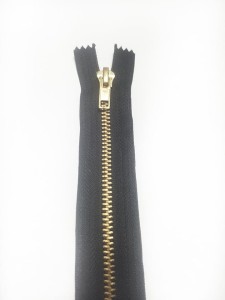 Zamek metalowy/z suwakiem/mosiądz/№5/30cm