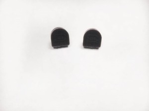 Fleki z bolcem/kolor brąz/12x12mm
