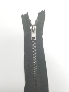Zamek metalowy z suwakiem №5/18cm/czarny nikiel/1225
