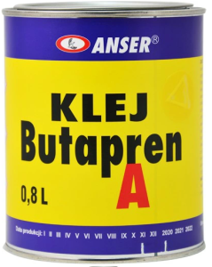 ANSER KLEJ BUTAPREN A DO SKÓR OBUWIA FILCU 0.8L