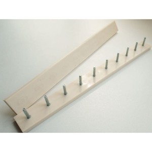 Fleki z bolcem  5 par (3 mm)  STRIP WITH DOWELS  5 beżowy 