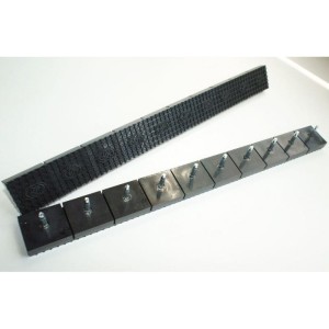 Fleki z bolcem  5 par (3 mm) WINTER STRIP WITH DOWELS 5 BLACK