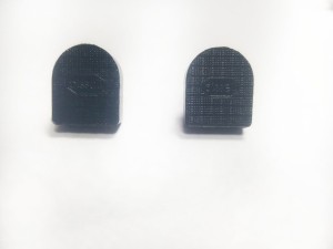 Fleki z bolcem/kolor czarny/15x18mm