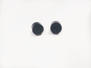 Fleki z bolcem/kolor czarny/11mm